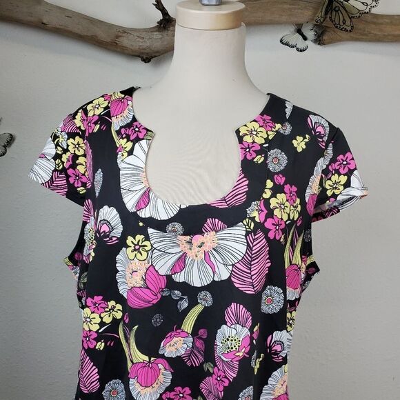 Sunsets and sweet tea floral shift dress - Picture 4 of 8